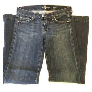 7 for all mankind DOJO style wide jeans size 26